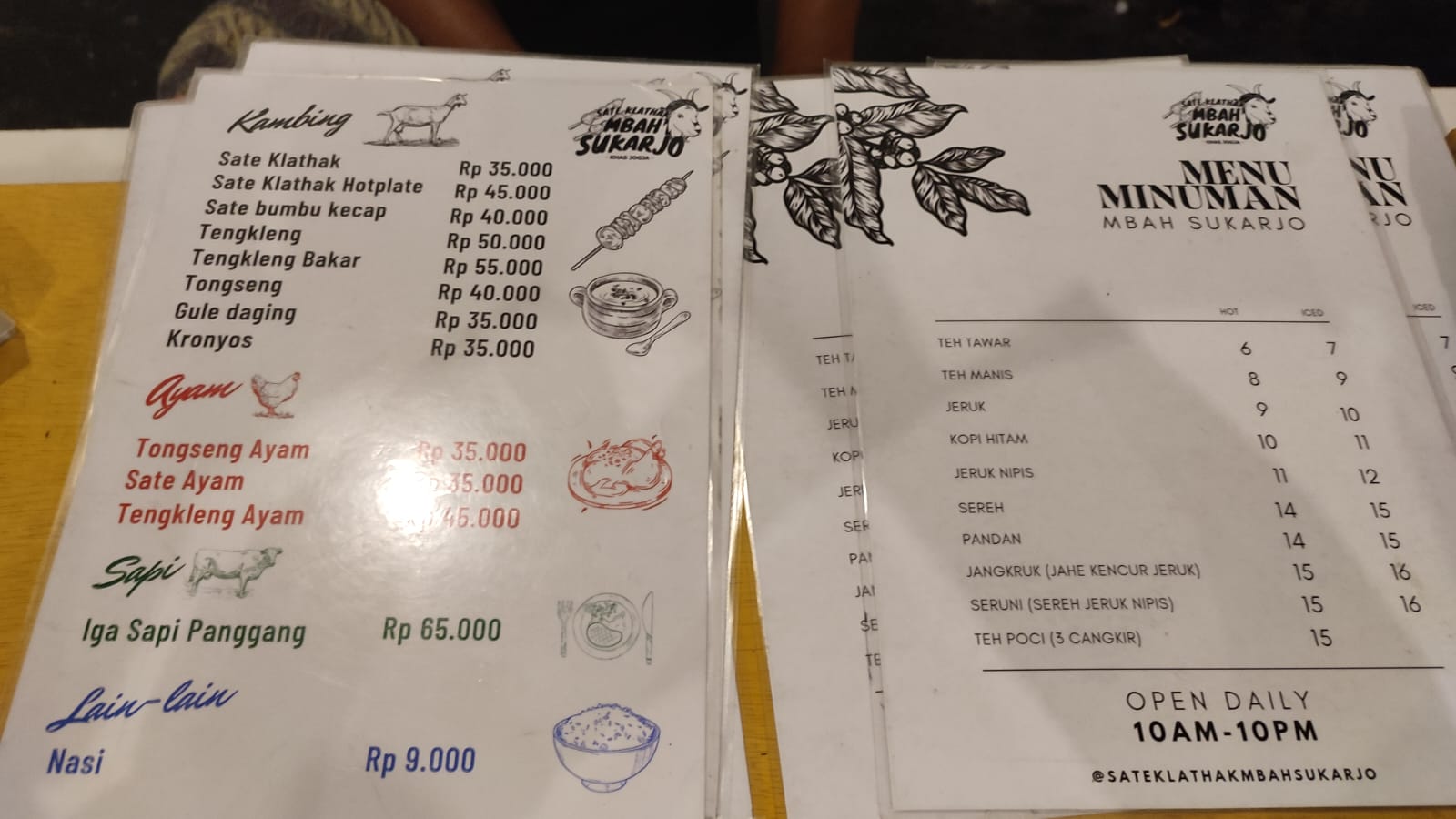 Menu Sate Klathak Mbah Sukarjo [docs/kuhomi.id].