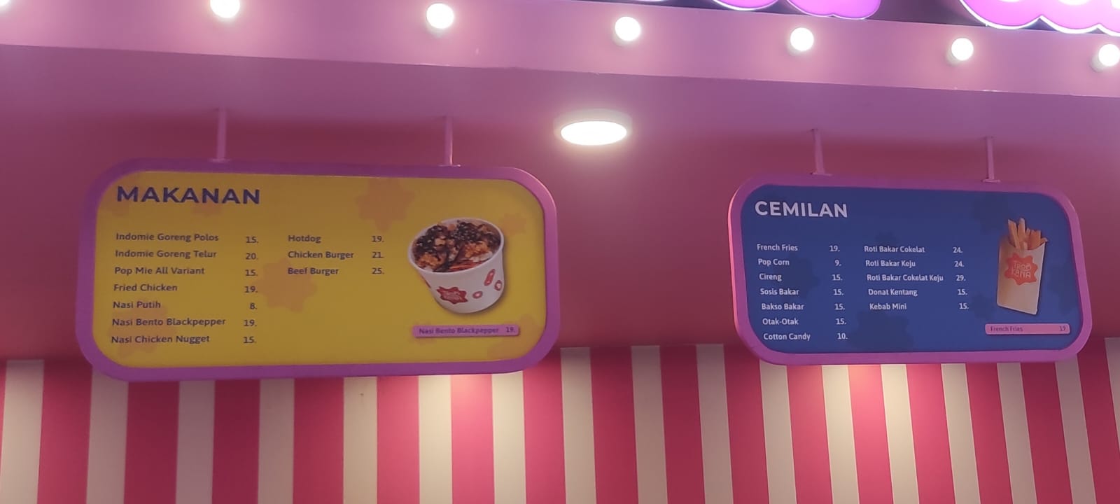 Waterplay Tropicana-Menu Food Court [docs/kuhomi.id].