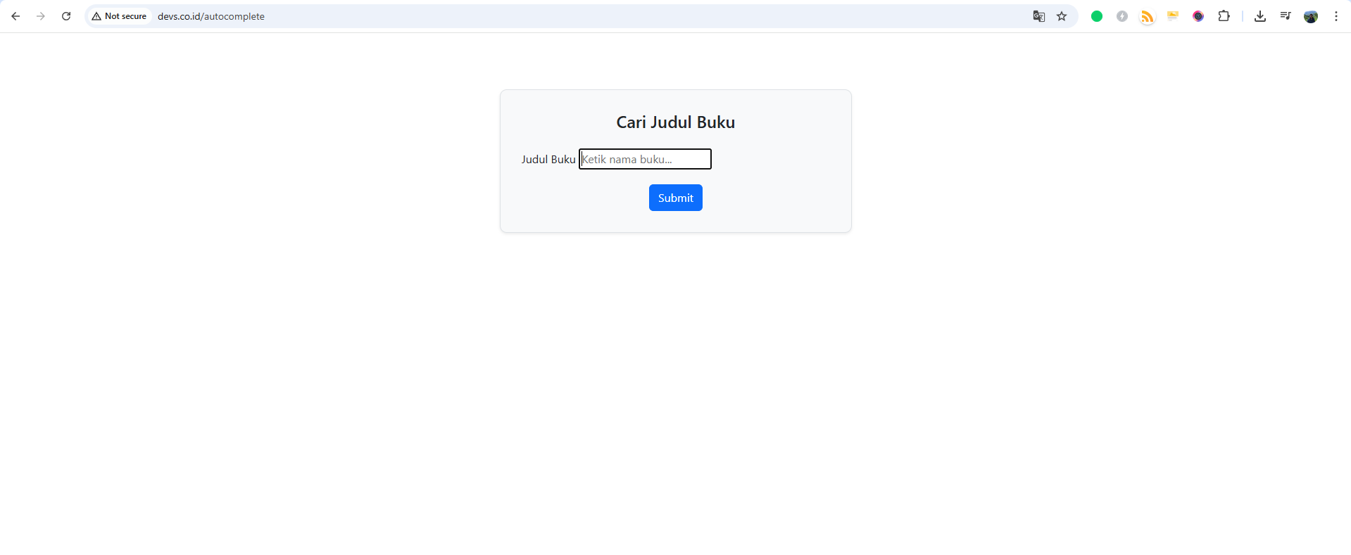 Autocomplete dengan Jquery dan Codeigniter 3 [docs/kuhomi.id].