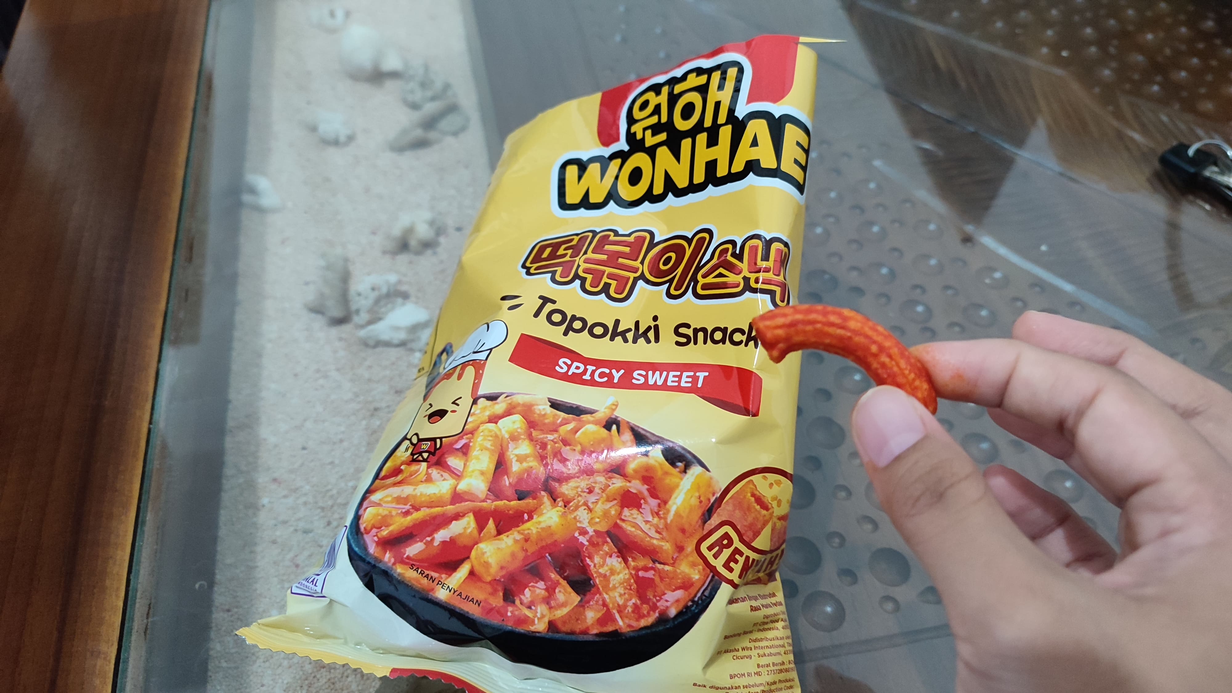 Review Mujigae by Wonhae Topokki Snack Spicy