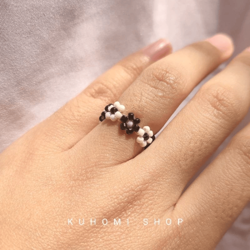 Kuhomi Shop - Cincin Daisy Manik Premium [docs/Kuhomi Shop].