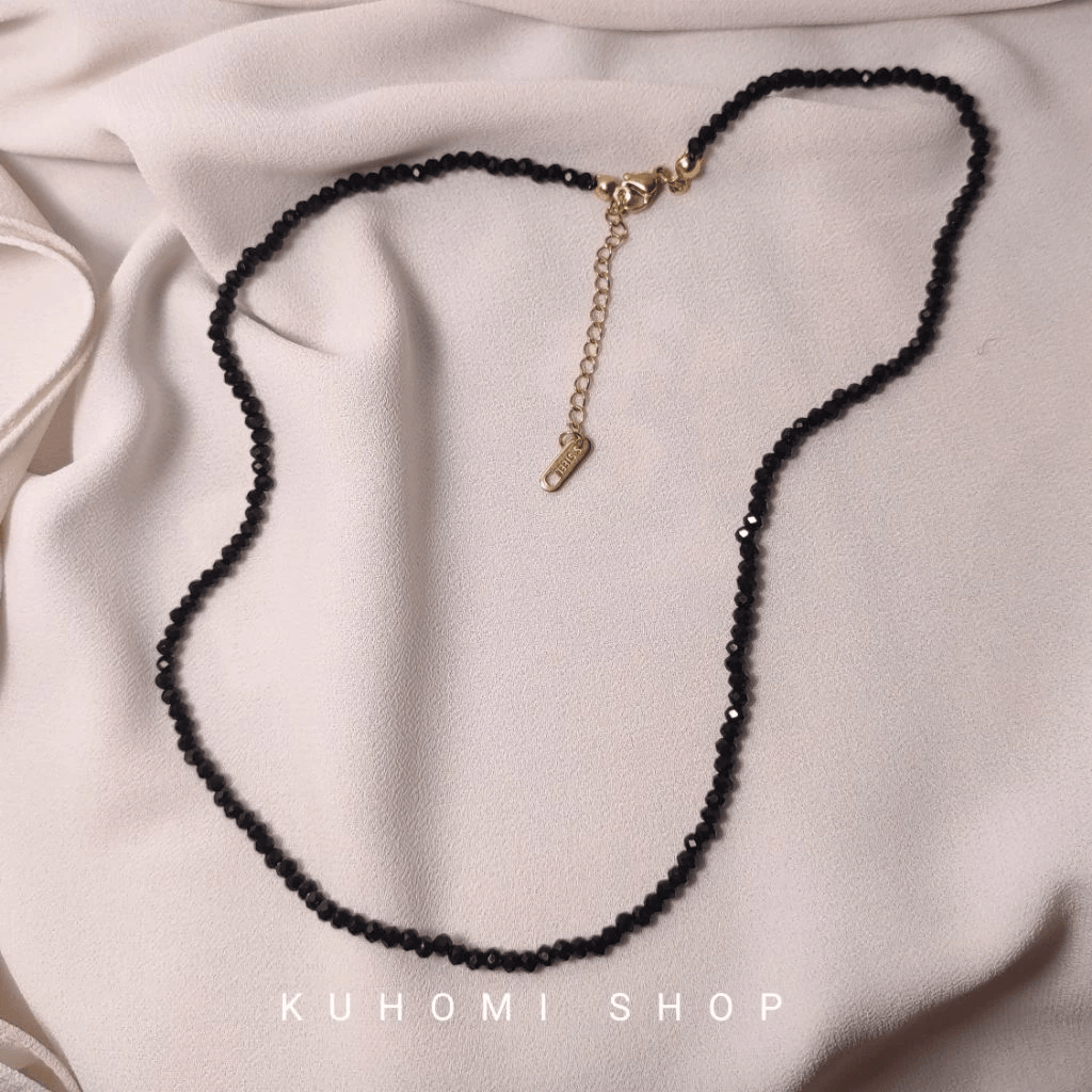 Kuhomi Shop - Kalung Kristal Elastis-Stainless