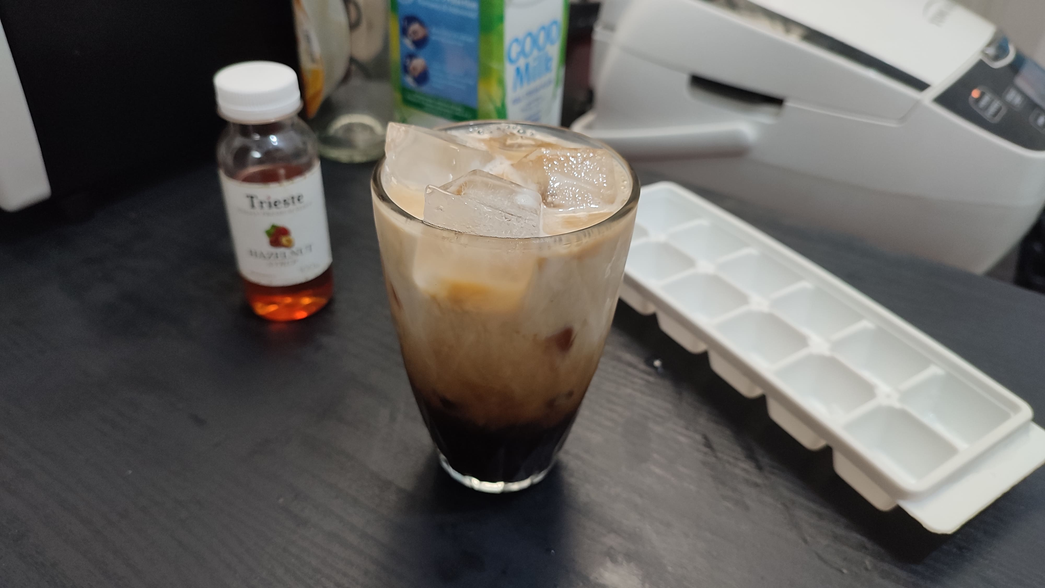 Resep hazelnut latte